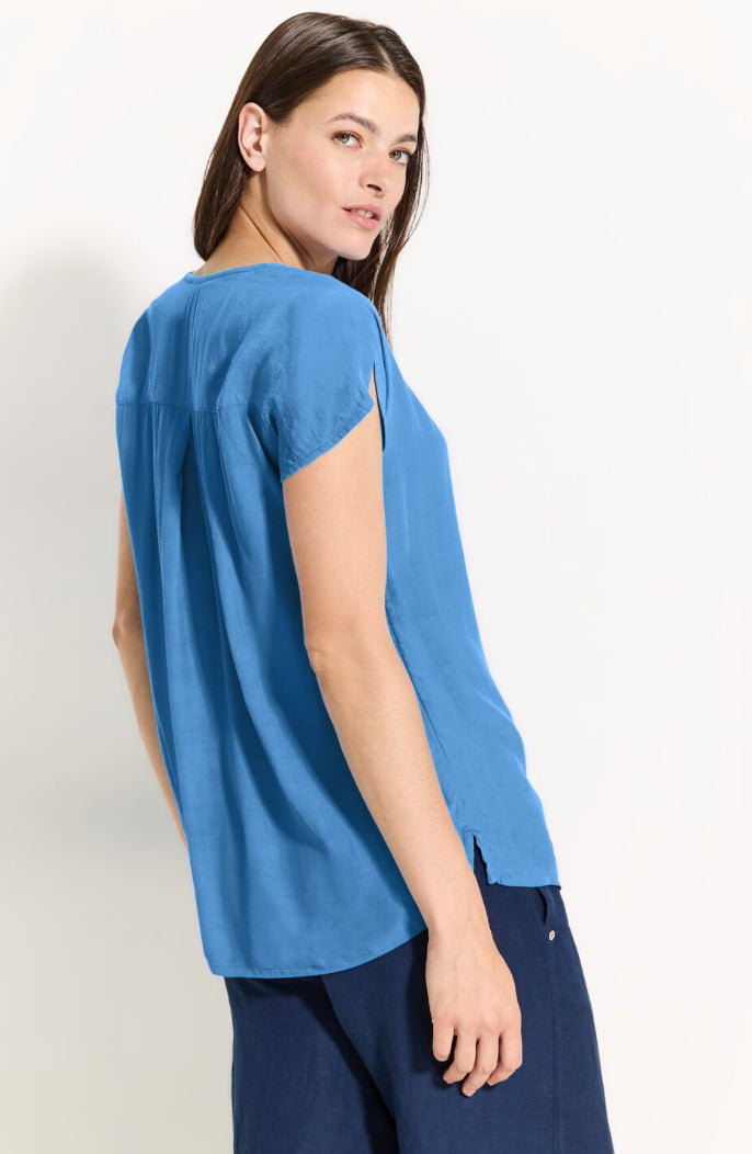 Cecil Viscose blouse in cornflour blue