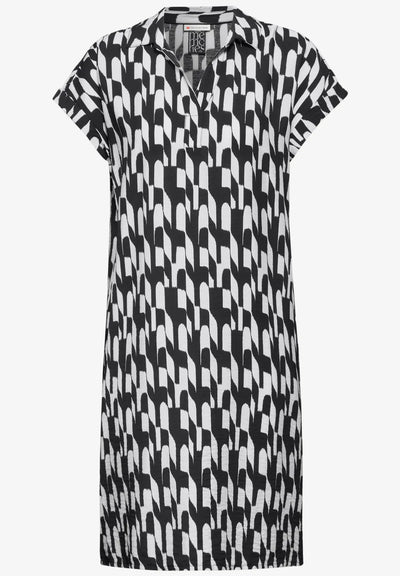 Street One Dress with black graphic design