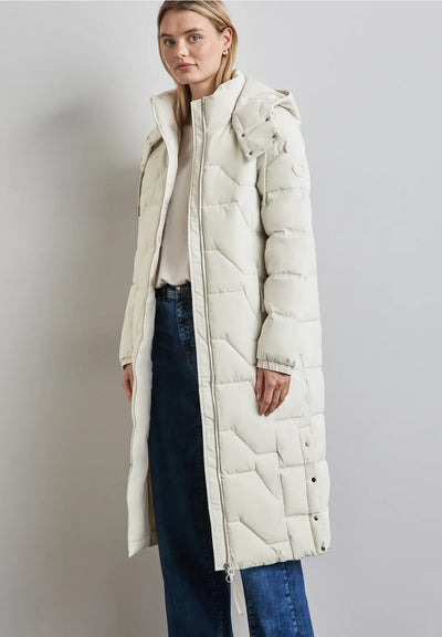 Street One Long Quilted Coat (frosty grey)