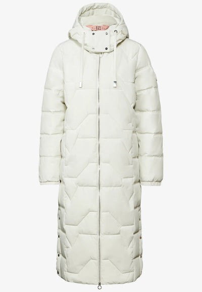 Street One Long Quilted Coat (frosty grey)