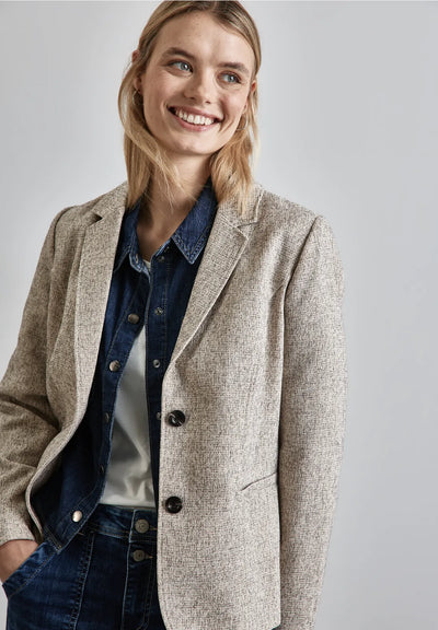 Street One Salt and Pepper Blazer