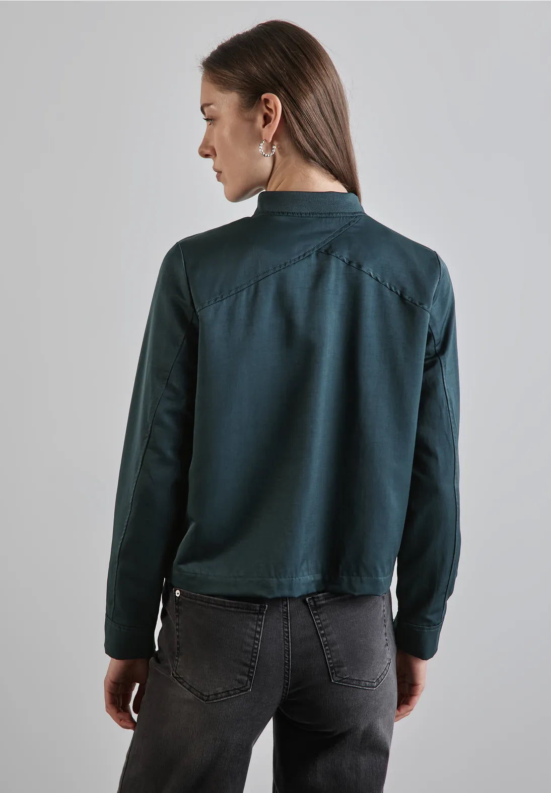 Street One Satin Bomber Jacket