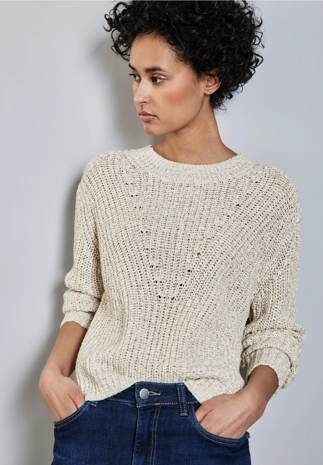 Street One Knitted Sweater (cream)