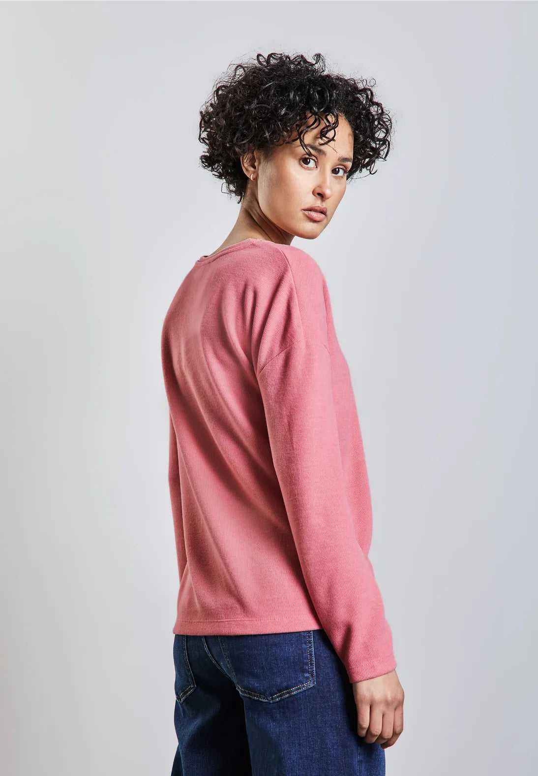 Street One V Neck Top (Sugar coral)