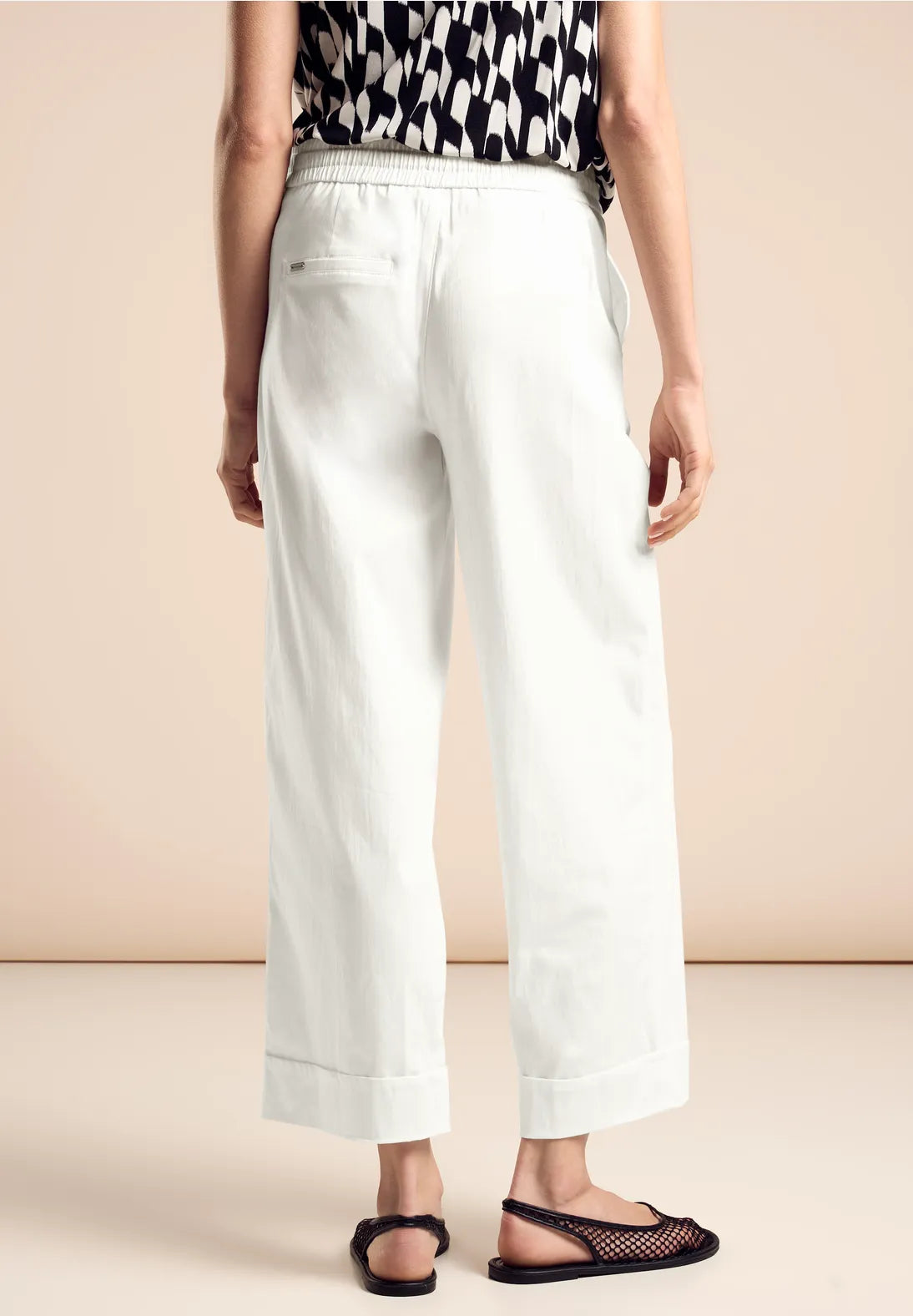 Street One Cotton turn up casual fit trousers