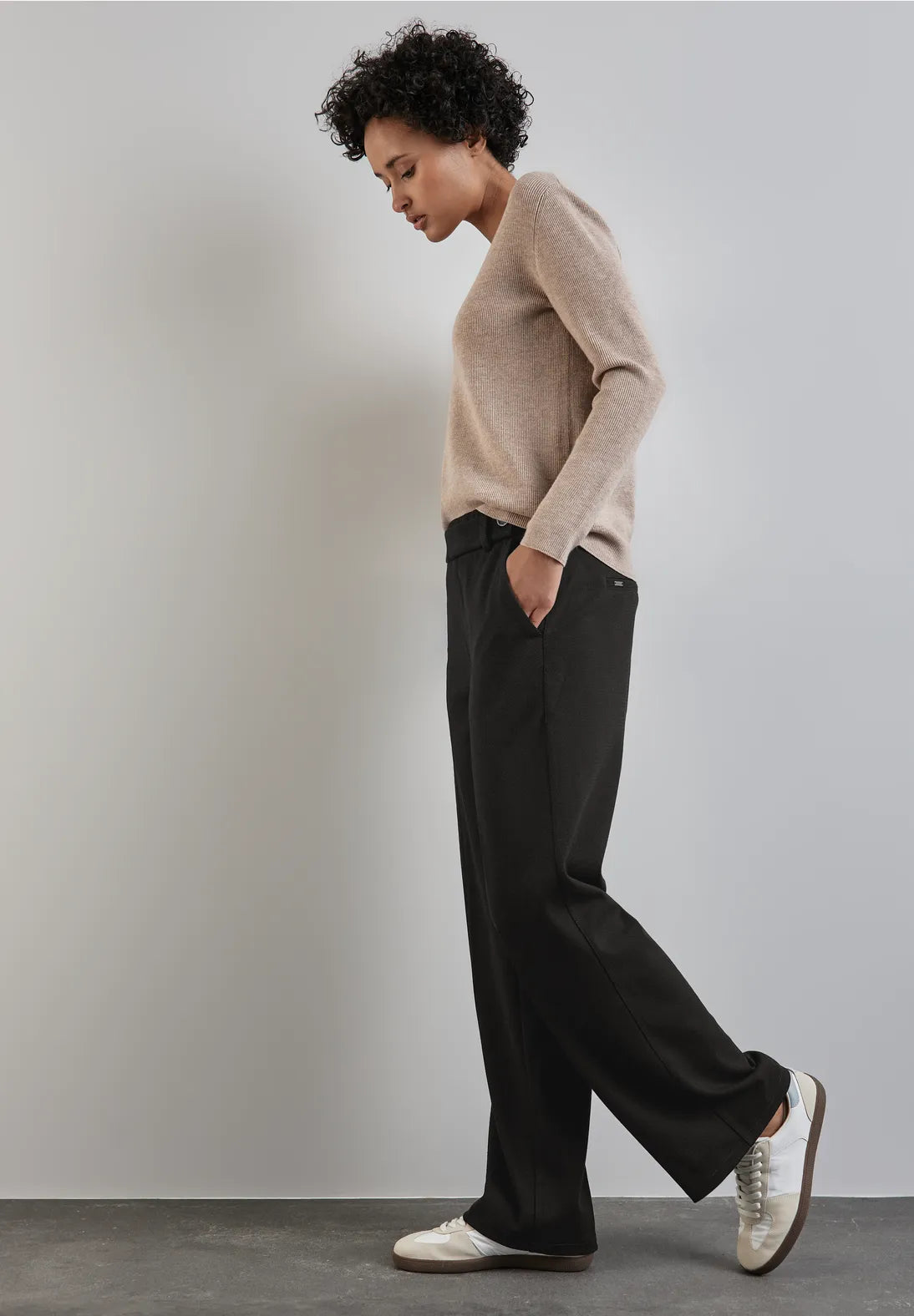 Street one High waisted Melange Look Trousers