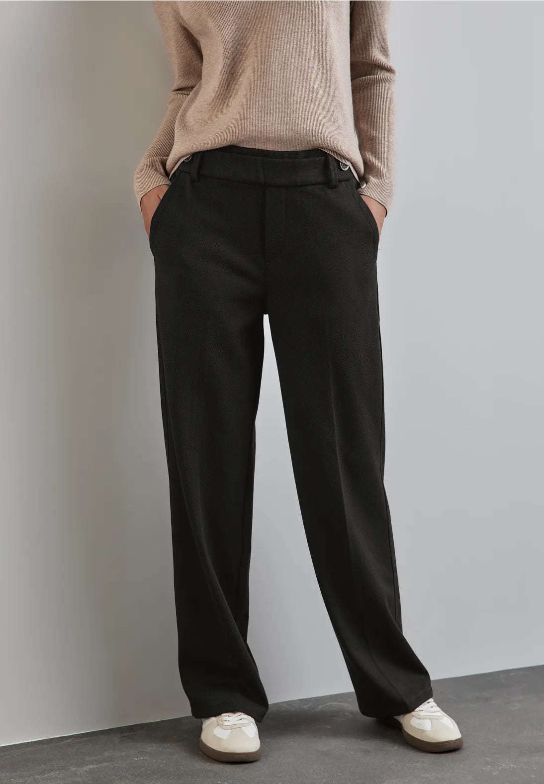 Street one High waisted Melange Look Trousers