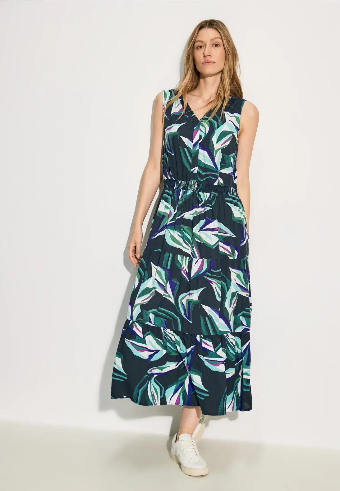 CECIL Sleeveless Dress(Fir Green)