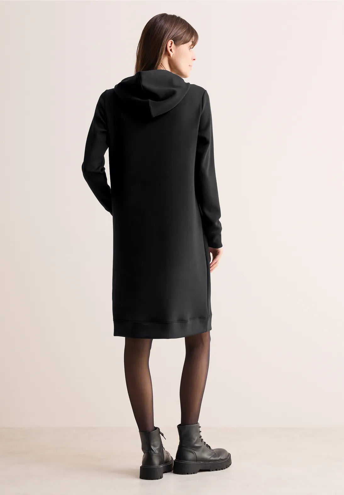 CECIL Modal Hooded Dress (Black)