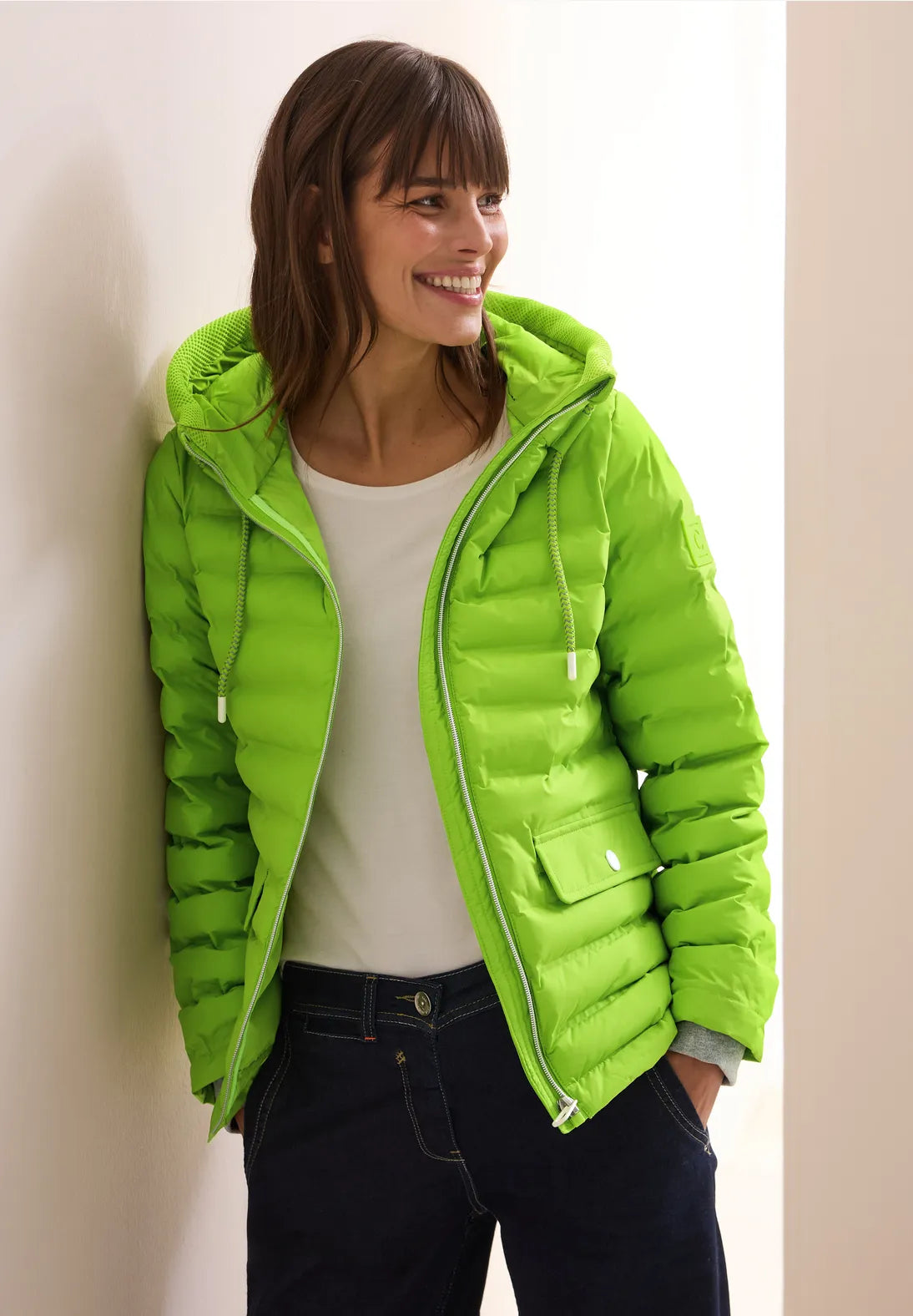 Cecil Lined Jacket (Lime)