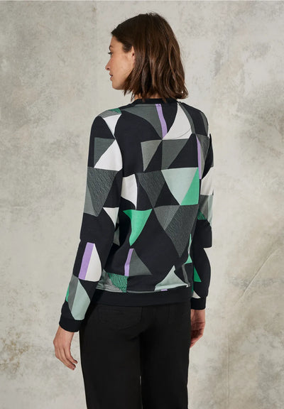 Cecil Sweater with Triangle Print (multicoloured)