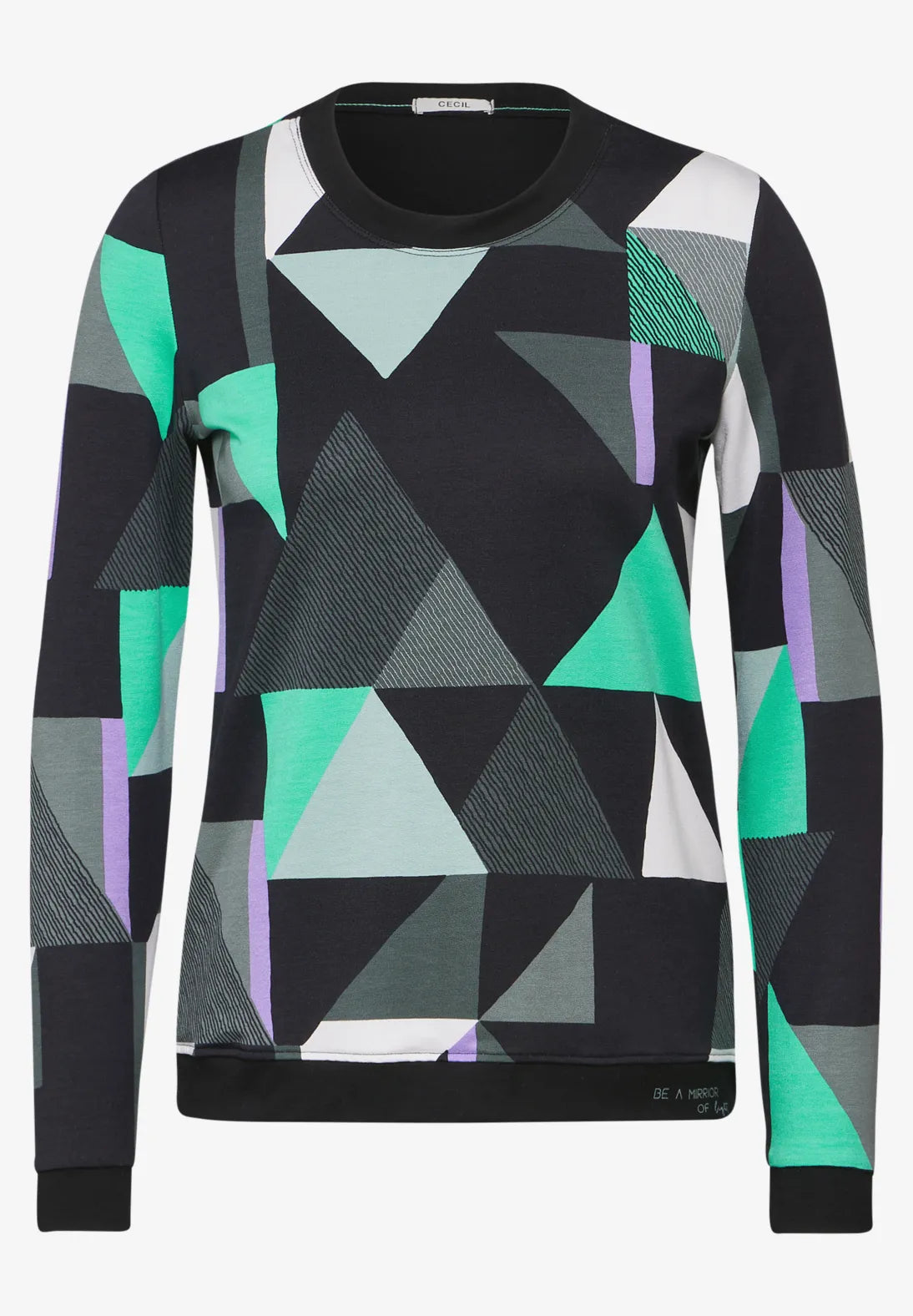 Cecil Sweater with Triangle Print (multicoloured)