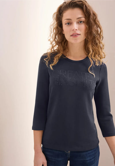 CECIL Soft Modal sweater(Navy)