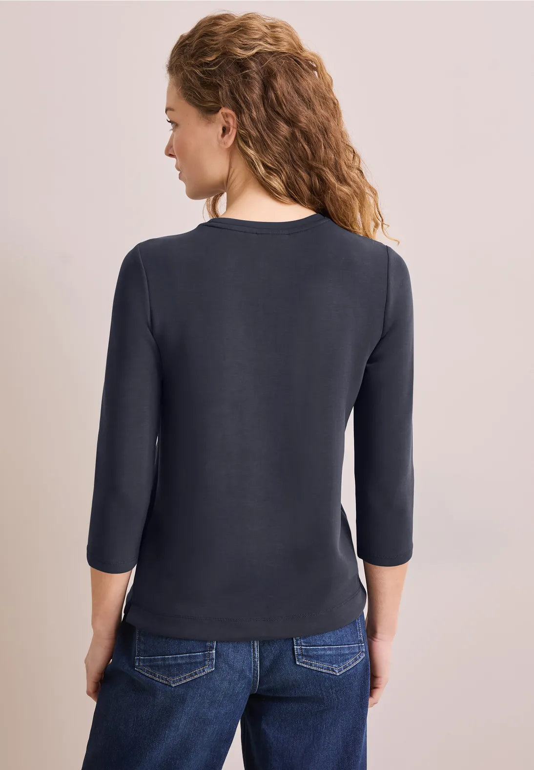 CECIL Soft Modal sweater(Navy)