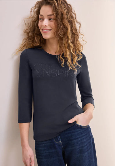 CECIL Soft Modal sweater(Navy)