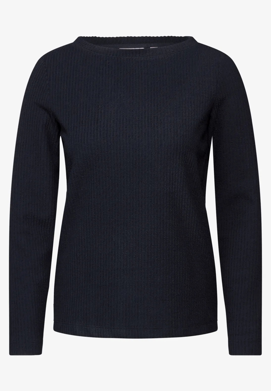 CECIL Jumper with ribbed structure (Navy)