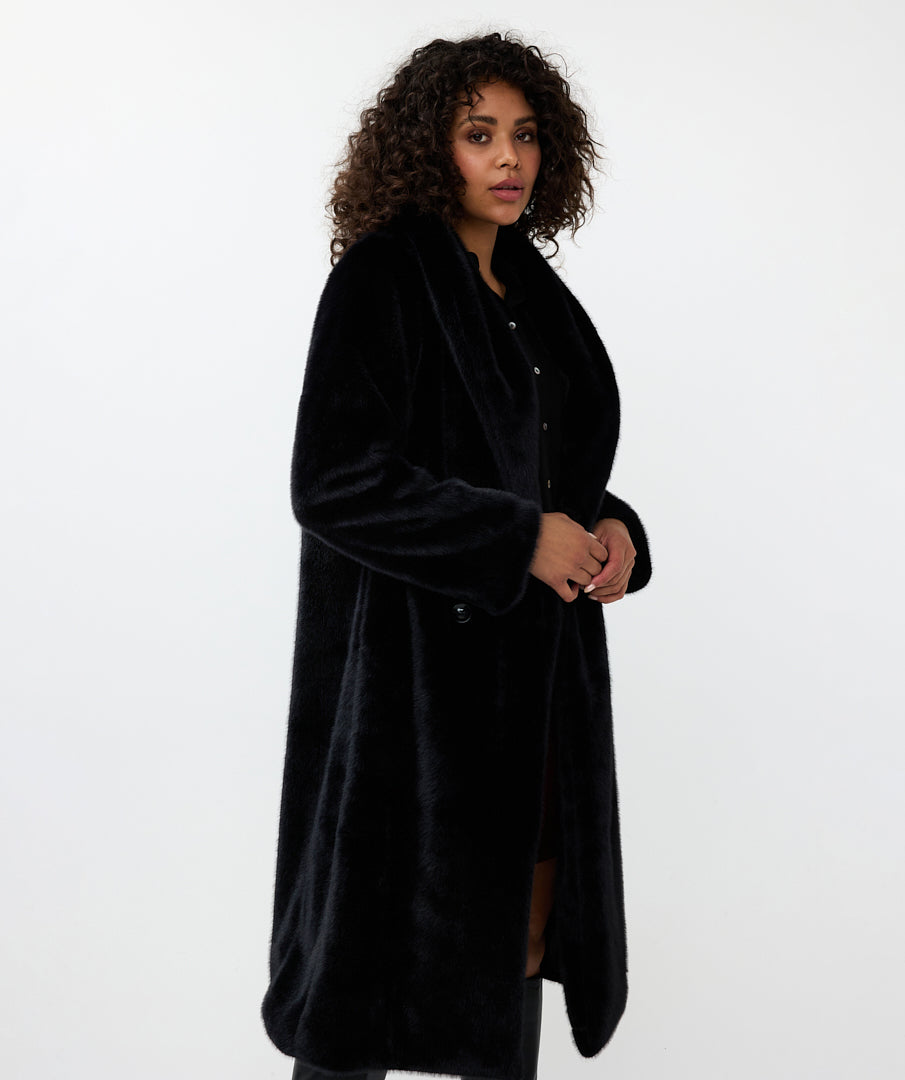 Stevie Faux Fur Coat by Esqualo