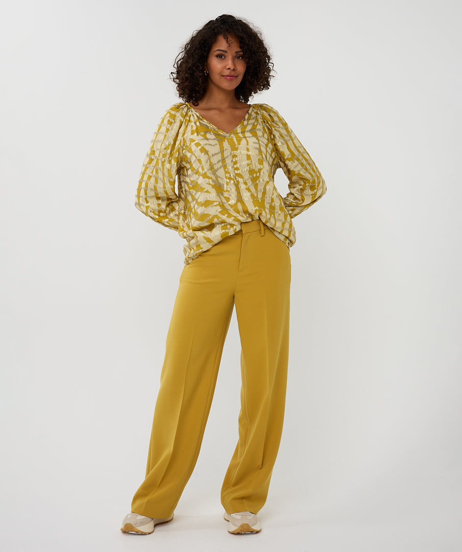 Jessica Golden Zebra Blouse