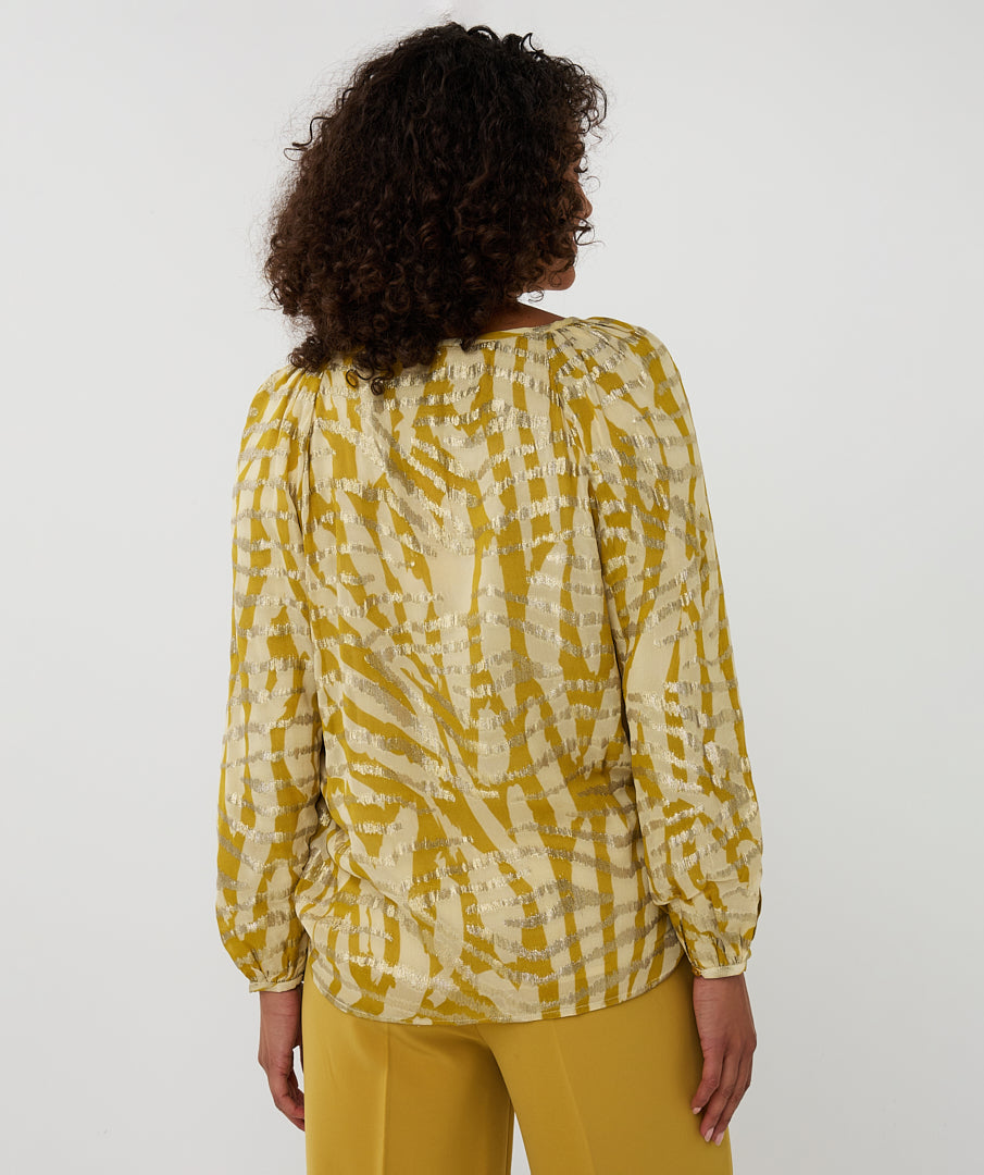 Jessica Golden Zebra Blouse