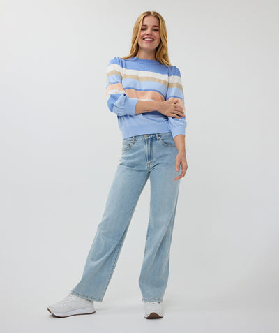 Adalee Striped Sweater (Blue)