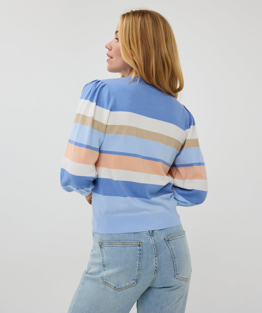 Adalee Striped Sweater (Blue)