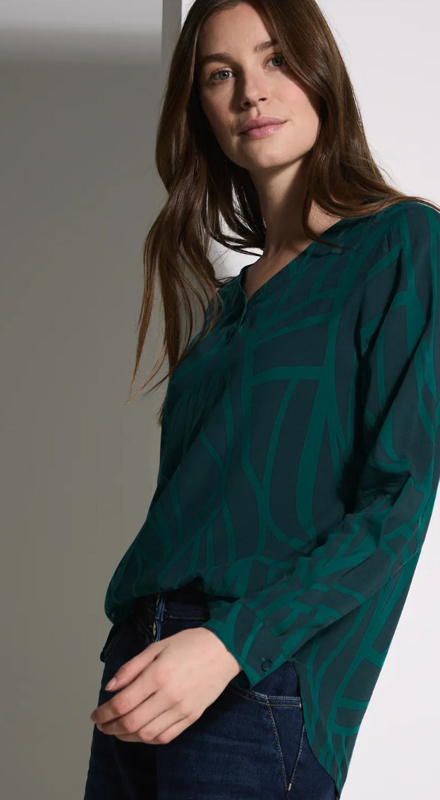 Cecil Top in gorgeous greens