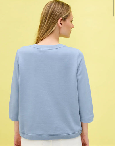 Cecil Roundneck sweater in mountain blue