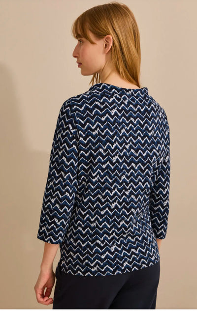 Cecil minimal print top