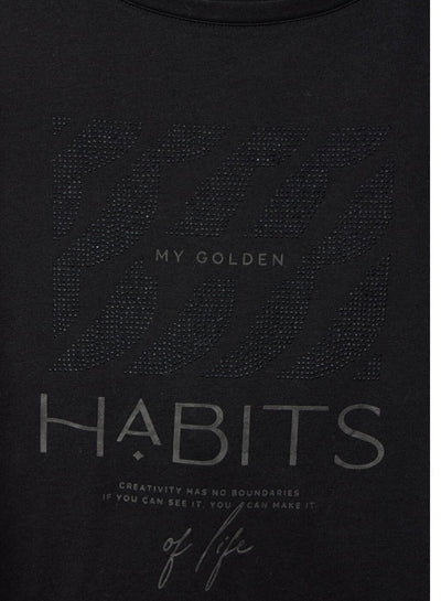 Street One Habits T-Shirt with Stone Artwork