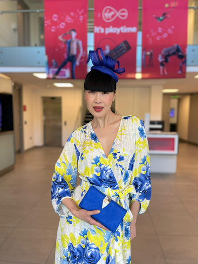Royal Blue Fascinator (In store only)