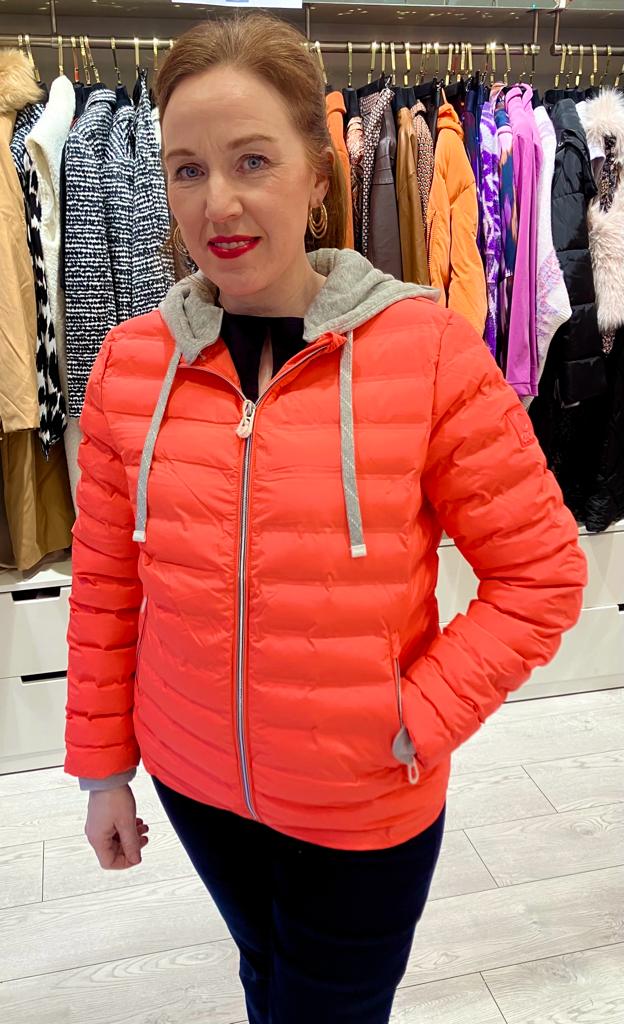 CECIL Padded Jacket with detachable hood (Coral)