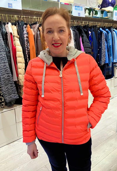 CECIL Padded Jacket with detachable hood (Coral)