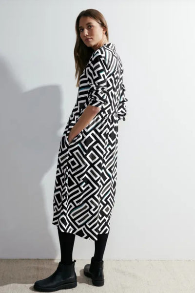 CECIL Midi Shirt Dress with Pattern