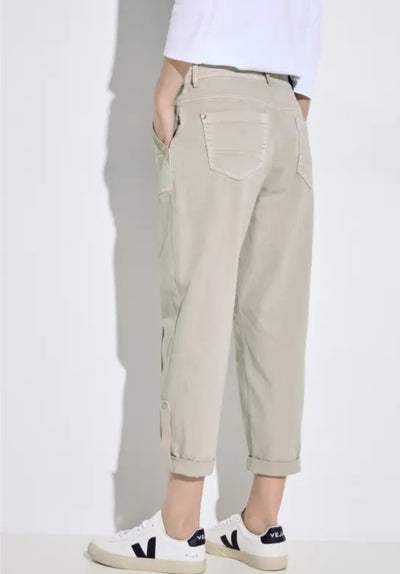 CECIL Loose Fit Balloon Style Trousers (Beige)