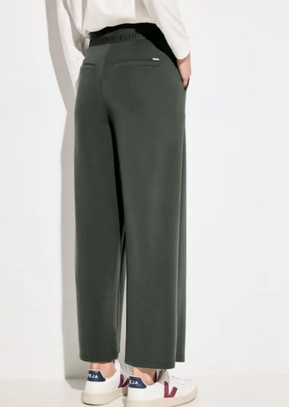 CECIL Loose Fit Style Neele Trousers (Khaki)