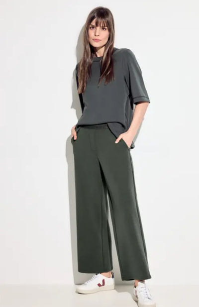 CECIL Loose Fit Style Neele Trousers (Khaki)