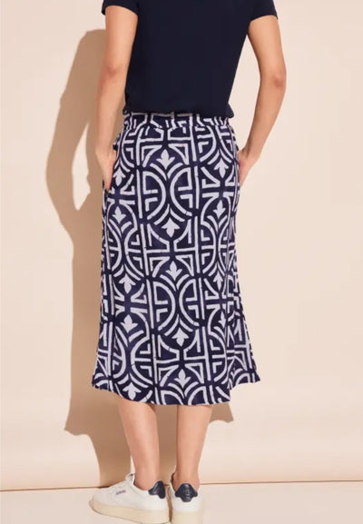 Street One Print Skirt (Paperbag waist)