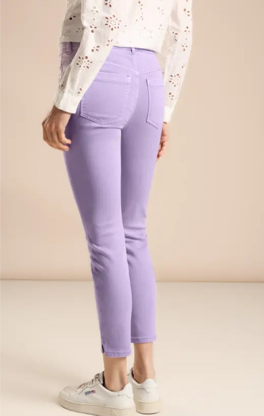 Street One Slim Fit Jeans, York Style (Lilac) were 60 now 18