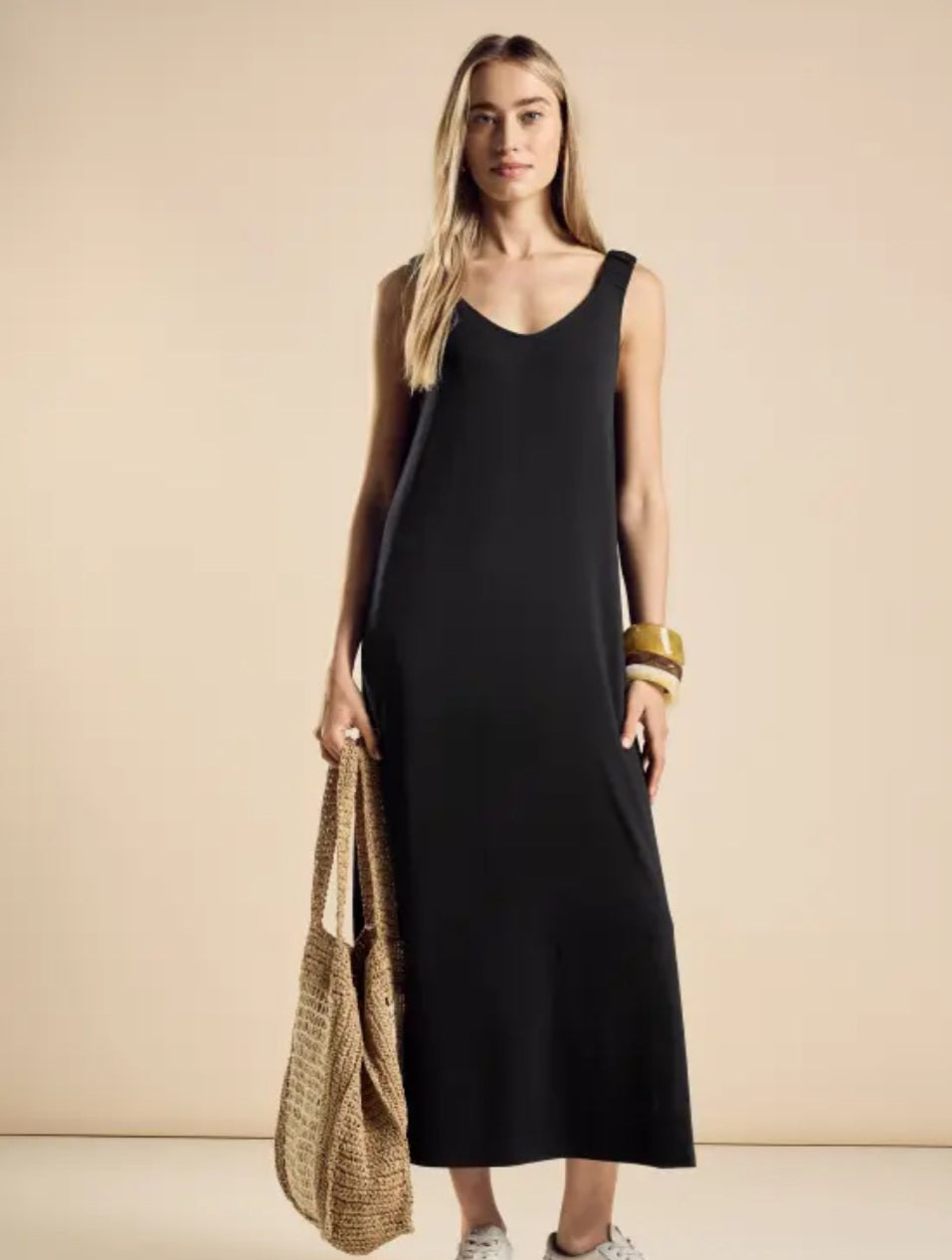 Street One Sleeveless Jersey Dress (Black)