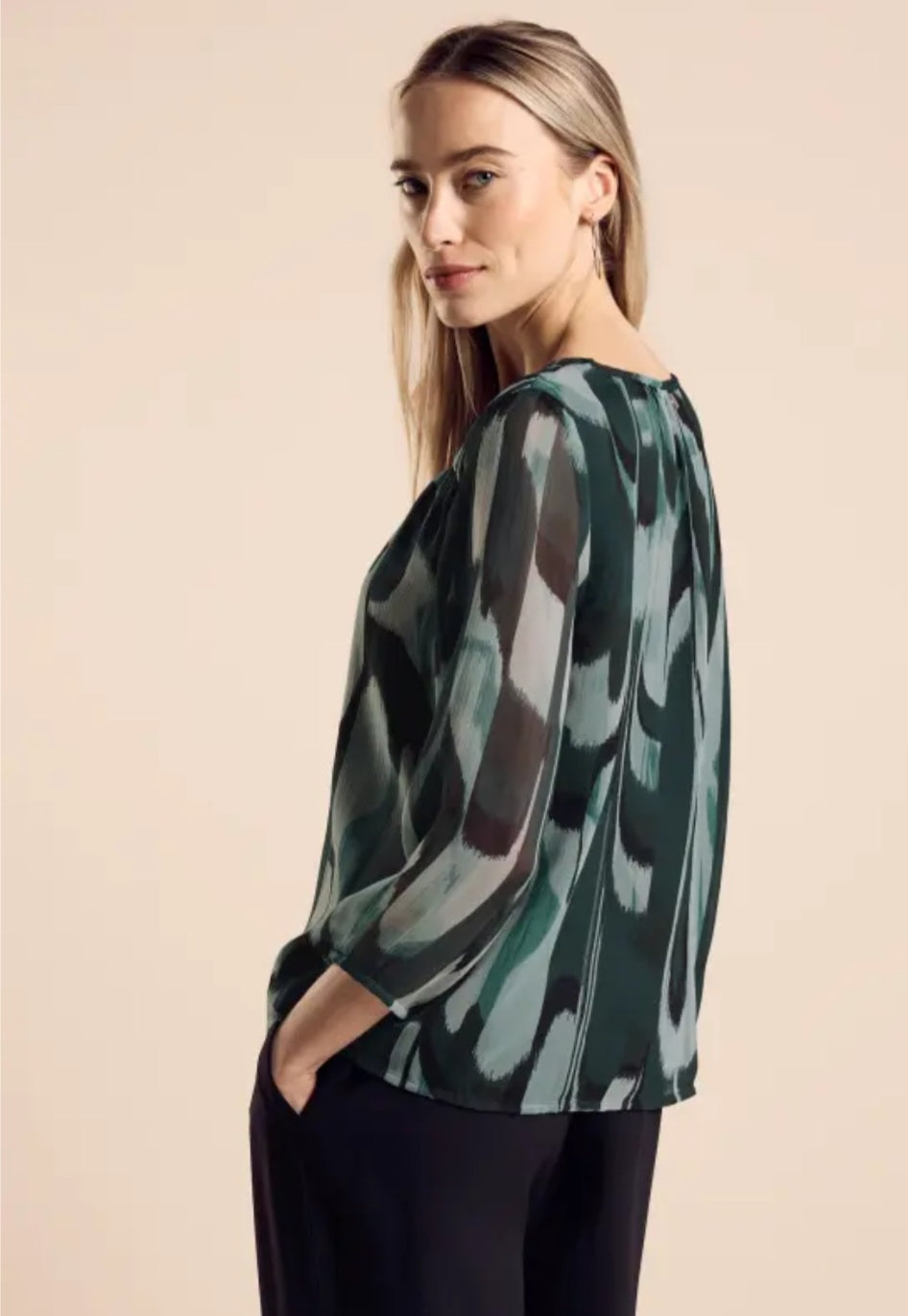 Street One Chiffon Tunic Blouse