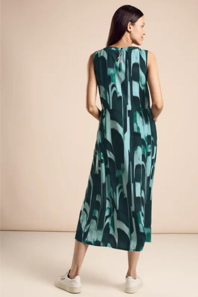 Street One Sleeveless Midi Dress ( Fir green)