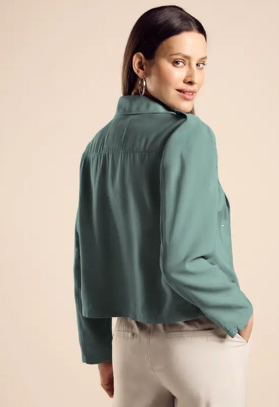 Street One Short Trench Coat (Seafoam Green)