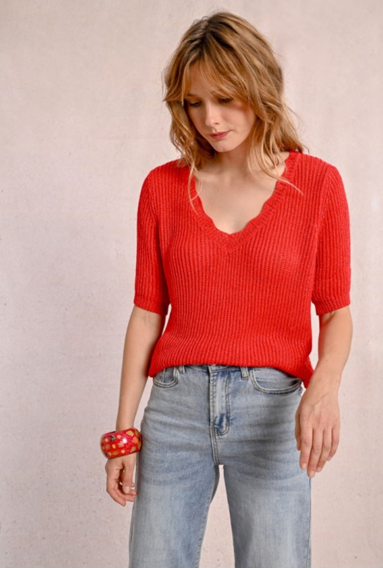 Dee Knit Sweater (red)