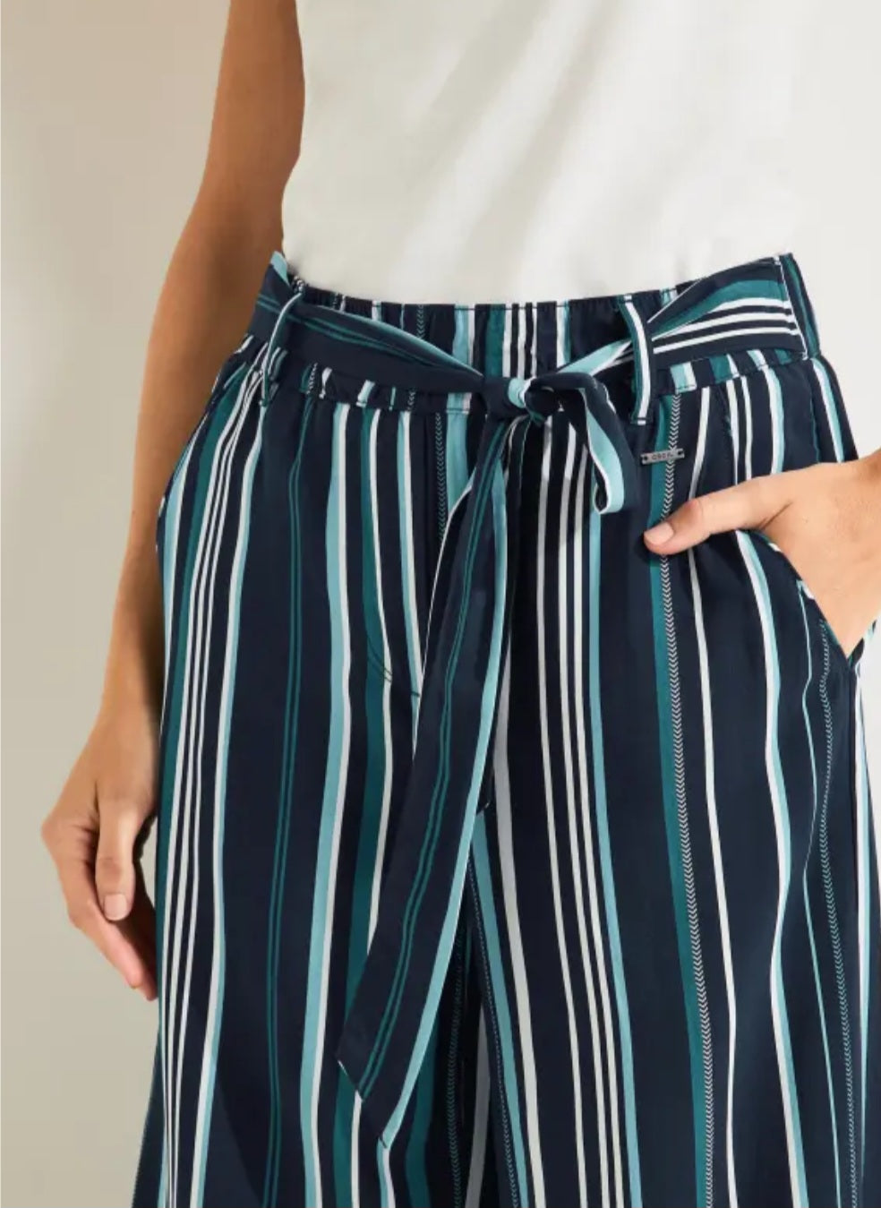 CECIL loose fit pants with stripes