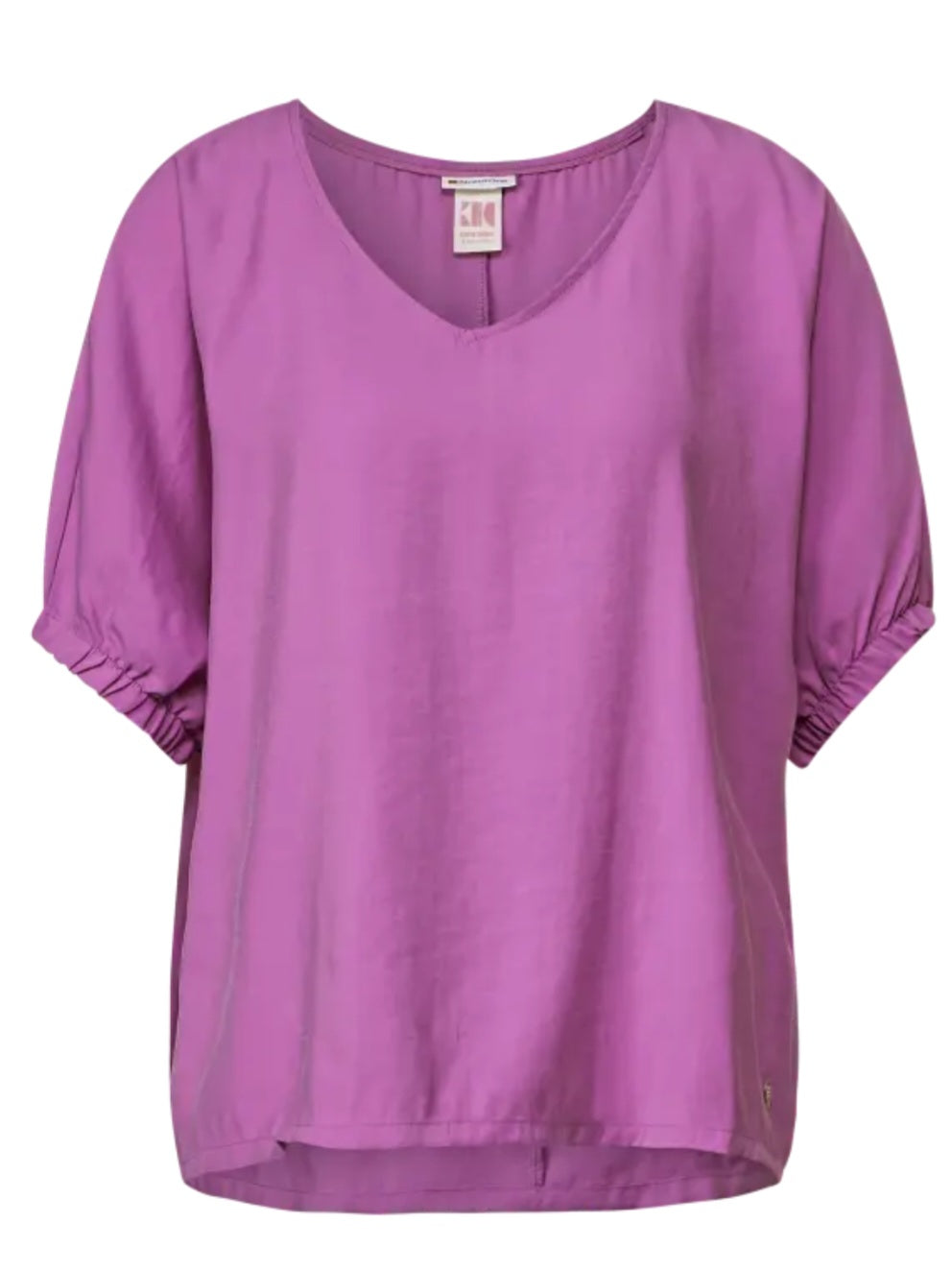 Street One Blouse with gathered sleeves in Lilac