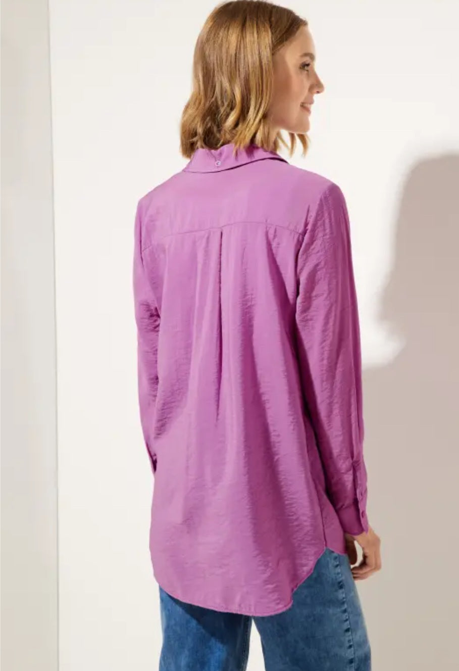 Street One Shirt Collar Blouse (Lilac)