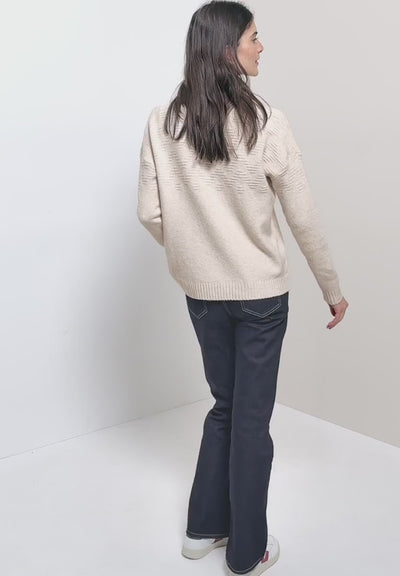 CECIL Oatmilk Sweater Knit