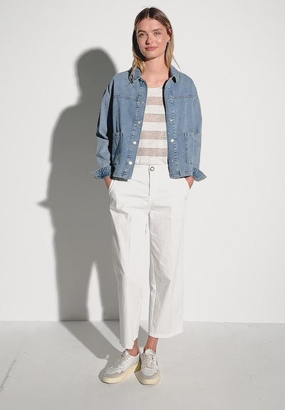 Street One Chino Straight Leg Trousers (White)