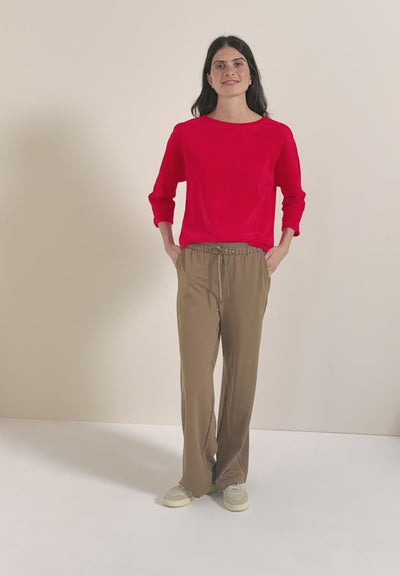 CECIL Corduroy Top (Red)