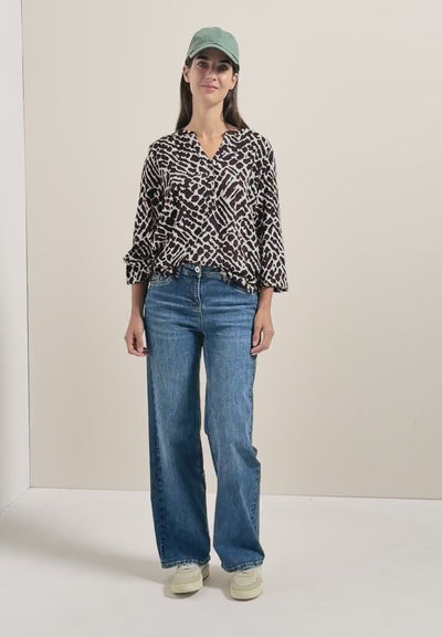CECIL Blouse (Eggplant Red)